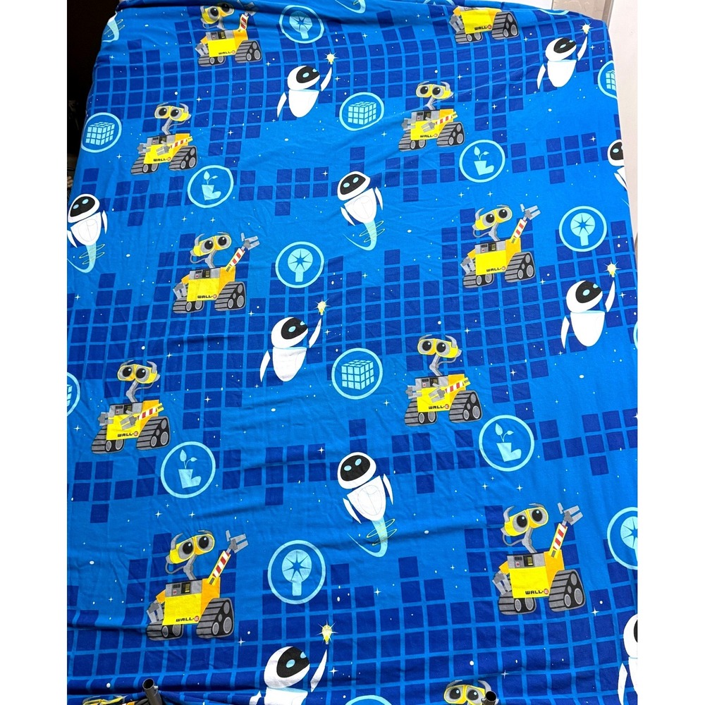 Disney Pixar Wall-E Eve Kids Twin Fitted Sheet Blue Jay Franco & Sons Space